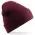 Embroidered Knitted Beanie Hat Beechfield BC045 Burgundy