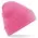 Embroidered Knitted Beanie Hat Beechfield BC045 True Pink