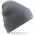 Embroidered Knitted Beanie Hat Beechfield BC045 Graphite Grey