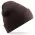 Embroidered Knitted Beanie Hat Beechfield BC045 Chocolate