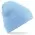Embroidered Knitted Beanie Hat Beechfield BC045 Sky Blue