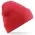 Embroidered Knitted Beanie Hat Beechfield BC045 Coral