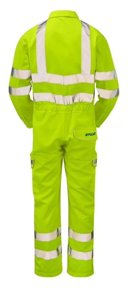 Hi Vis Coverall with Combat Pockets Pulsar P349