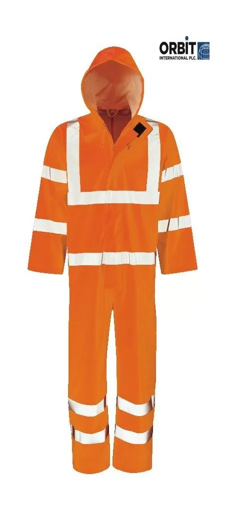 Hi vis Waterproof Coverall Orange