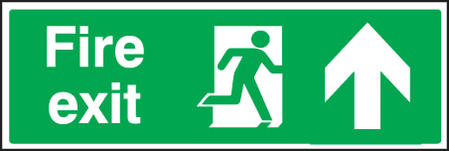 Fire exit up sign