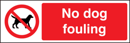 No dog fouling sign