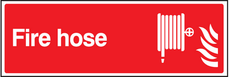 Fire hose sign