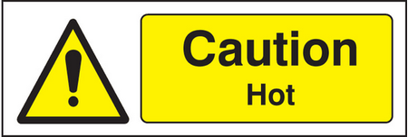Danger hot sign