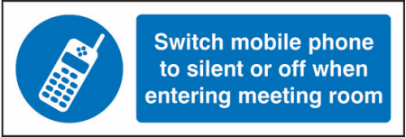 Switch mobile silent when enter meeting sign