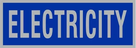 Electricity Reflective Badge
