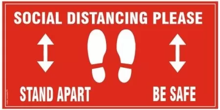 Social Distancing Floor Sticker 300mm