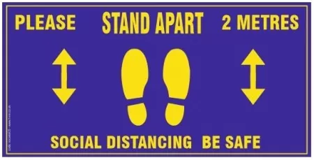 Social Distancing Floor Sticker 300mm