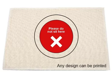 Do not sit here table placemat