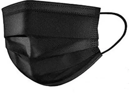 Black Disposable Face Mask 3 Layer