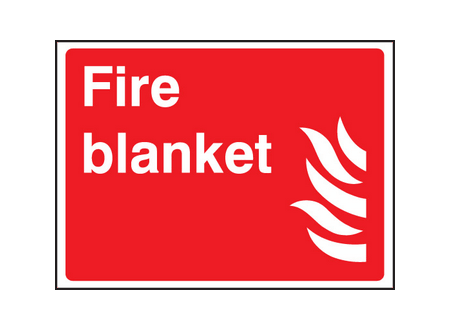 Fire blanket sign