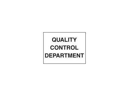 QC department sign