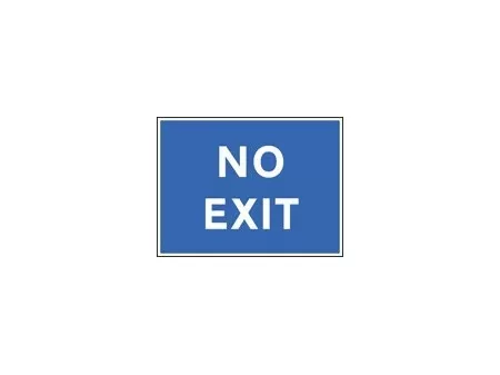 No exit sign