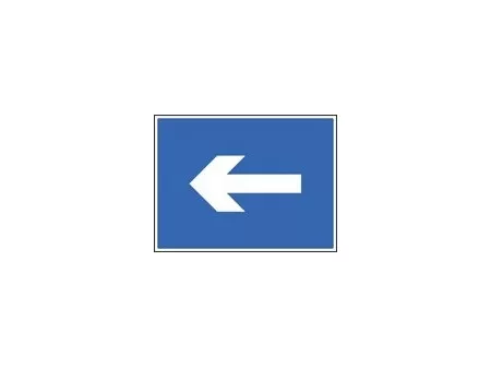 One way arrow sign