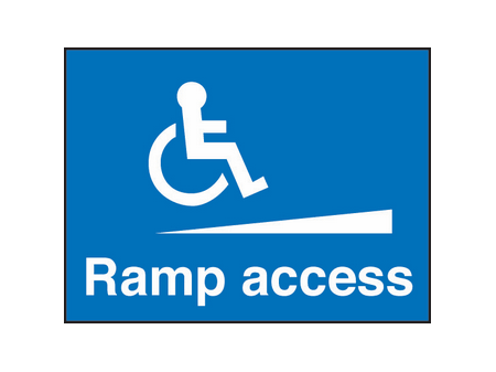 Ramp access sign