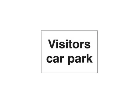 Visitors car park sign