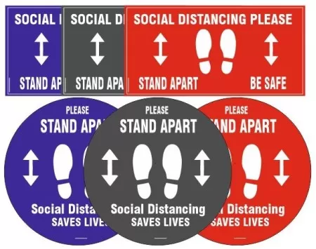 Social Distancing Floor Sticker 300mm