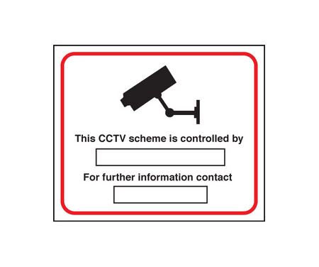 CCTV preventing & detecting crime sign