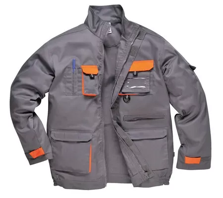 Workwear Contrast Jacket Portwest TX10 Grey