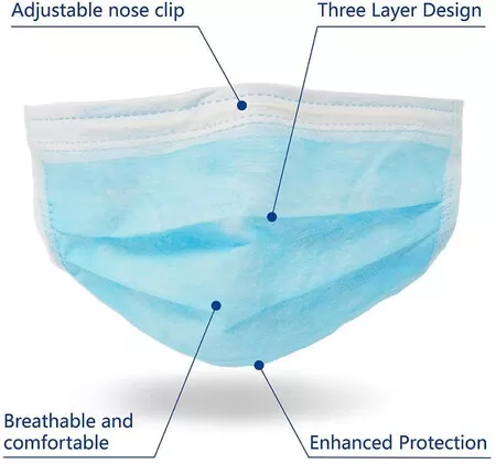 3 Layer Disposable Face mask