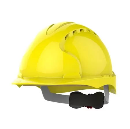 EVO3 Vented Safety Helmet With Wheel Ratchet JSP Yellow