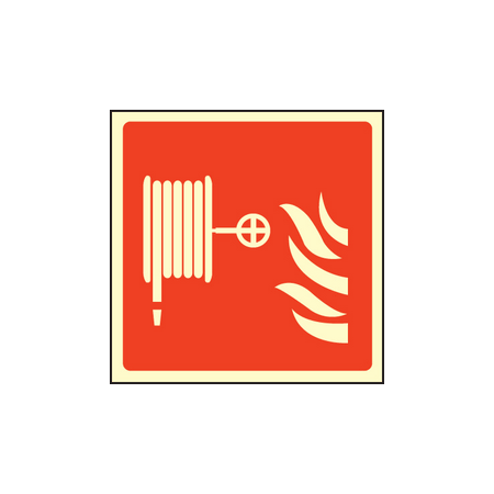 Fire hose symbol sign