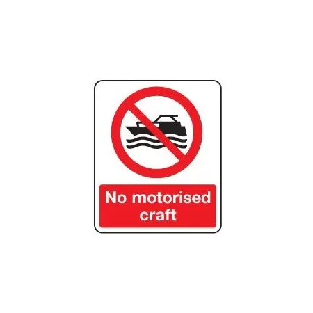 No motorised craft sign