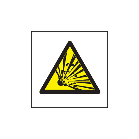 Explosive symbol sign