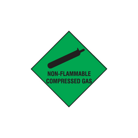 Non Flammable compressed gas sign