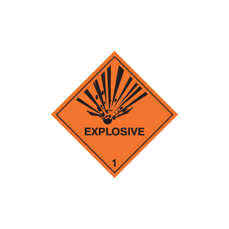 Explosive diamond sign