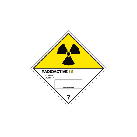Radioactive III diamond sign