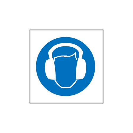 Ear protection symbol sign