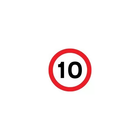 10 MPH sign