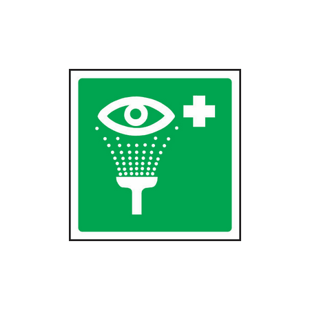 Emergency eyewash symbol sign