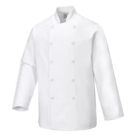 Sussex Long Sleeve Chefs Jacket Portwest C836