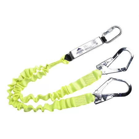 Portwest FP52 Double Lanyard Elasticated With Shock Absorber