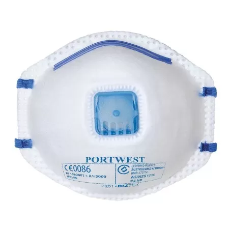 Portwest P201 FFP2 Valved Mask pack 10