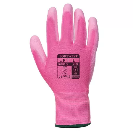 Portwest A120 PU Palm Glove Pink