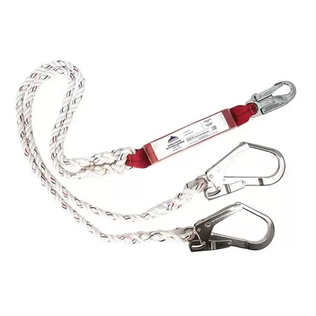 Portwest FP25 Double Lanyard Shock Absorbing White