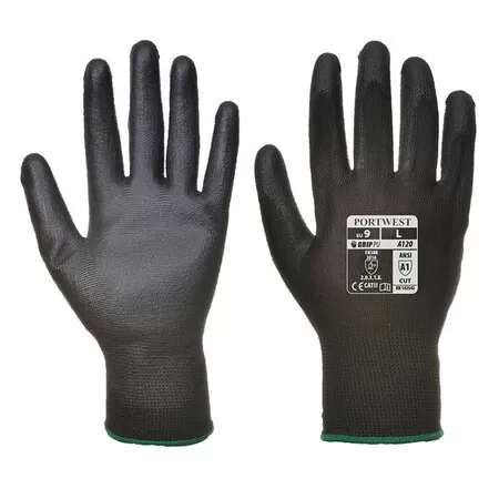 Portwest A120 PU Palm Glove Black