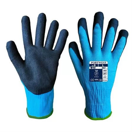 Portwest A667 Claymore AHR Cut Glove Blue-Black