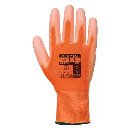 Portwest A120 PU Palm Glove Orange
