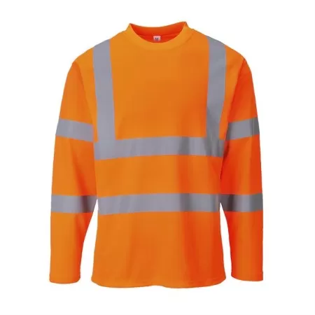 Portwest S278 Hi-Vis T-Shirt Long Sleeves Orange