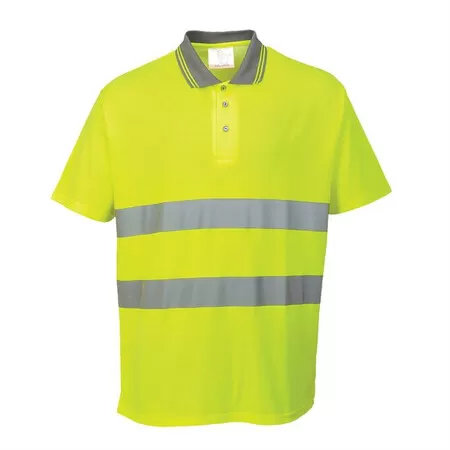 Portwest S171 Cotton Comfort Polo Shirt Yellow