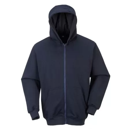 FR81 Flame Retardant Zip Front Hooded Sweatshirt