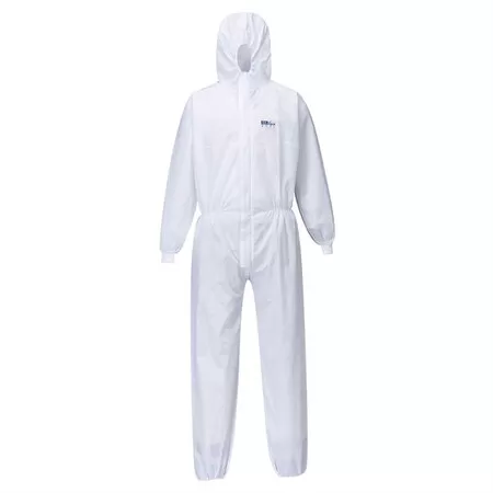 Portwest ST35 SMS Knit Cuff Coverall(50pc) White